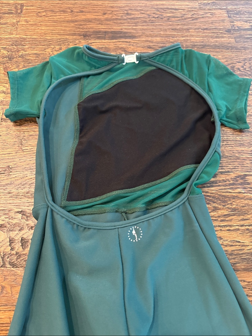Bluewater Dancewear Emerald Green Dance Geo Jumpsuit - Picture 6 of 8